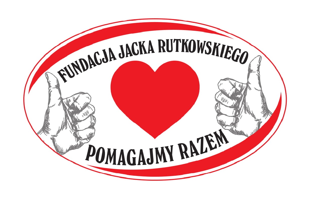 Logo Fundacji Jacka Rutkowskiego – Pomagajmy Razem