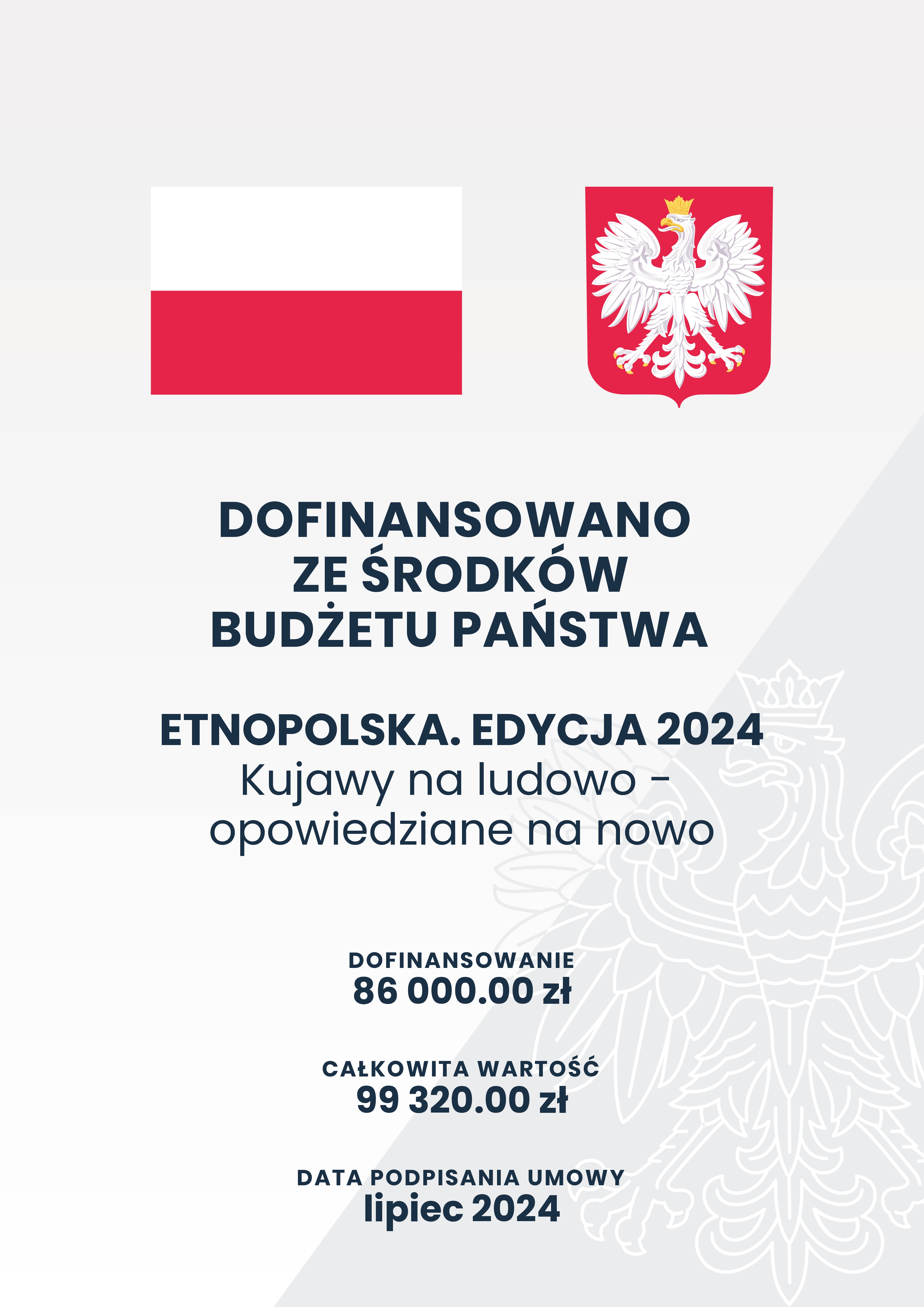 Dofinansowano ze środków budżetu państwa