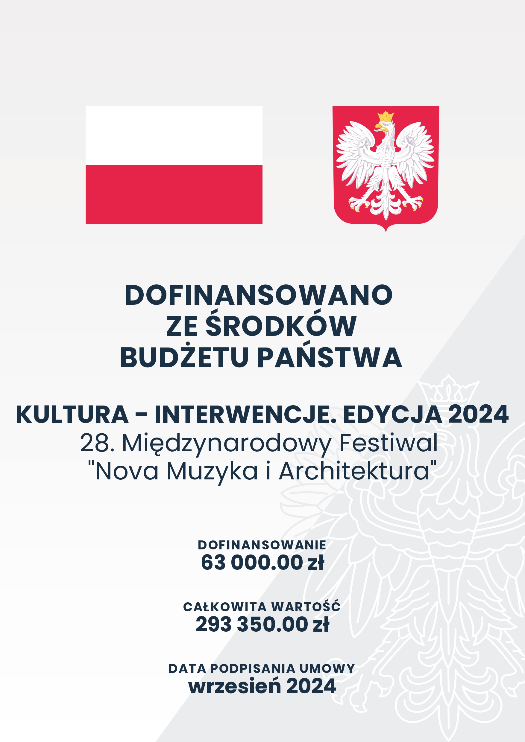 Dofinansowano ze środków Budżetu Państwa