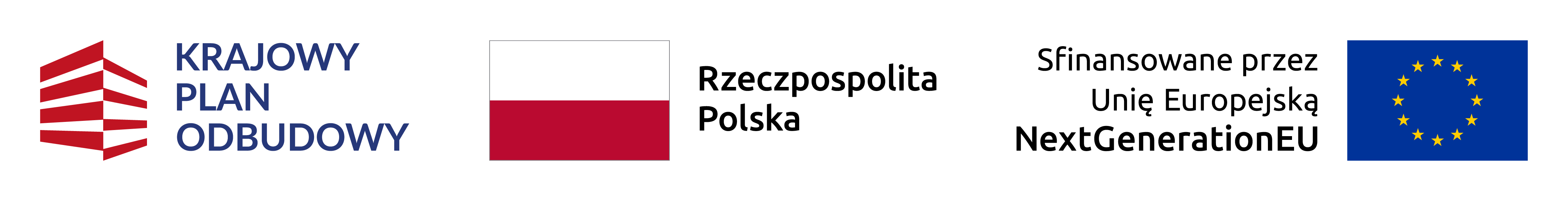 Zestaw logotypów KPO