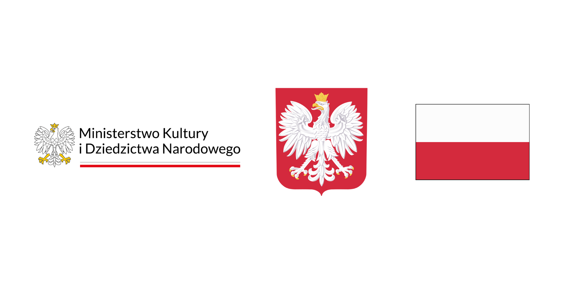 logotyp Ministerstwo Kultury i dziedzictwa Narodowego, Godło Polski, Flaga Polski