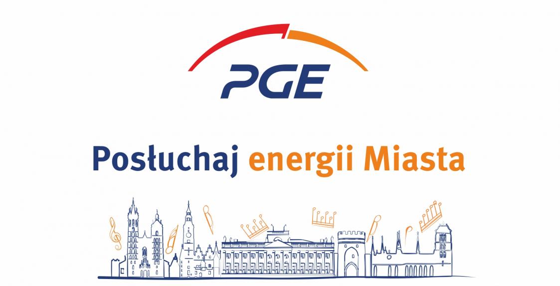 Plansza z logo akcji Posłuchaj energii Miasta