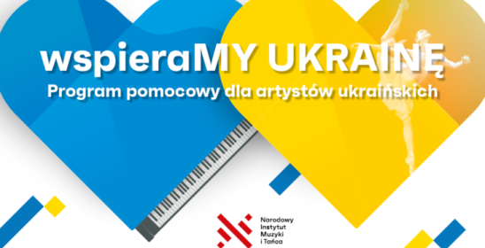 grafika - wspieraMY UKRAINĘ Program pomocowy dla artystów ukraińskich