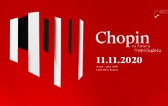 plakat do koncertu - Chopin na Święto Niepodległości