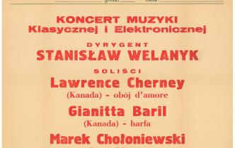 Plakat - Koncert w dniu 11 listopada1988 roku
