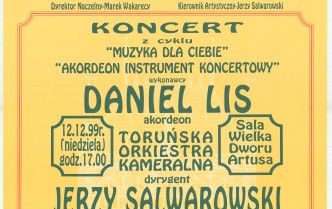 Muzyka dla Ciebie. Akordeon instrument koncertowy - Daniel Lis (12.12.1999)