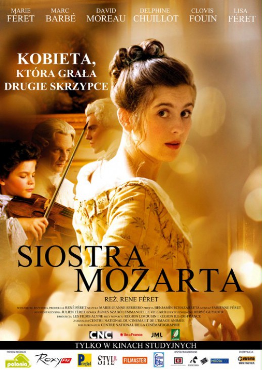 plakat do filmu Nannerl, siostra Mozarta