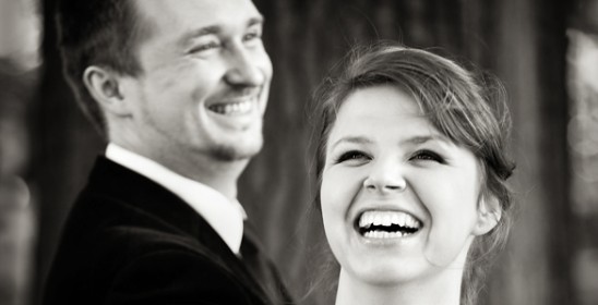 smiling Agata Schmidt and Bartłomiej Wezner