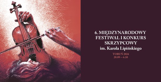 plakat 6. międzynarodowego festiwalu i konkursu skrzypcowego im. Karola Lipińskiego w Toruniu